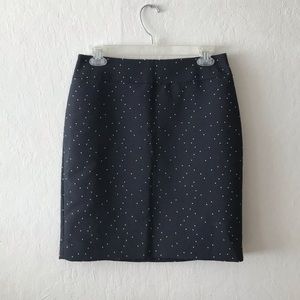 Ann Taylor Polka Dot Pencil Skirt